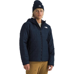 THE NORTH FACE Men’s Junction Insulated Hoodie | Water Resistant With Heatseeker Insulation, 3-piece Hood & Zip Pockets(Summit Navy)