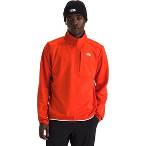 THE NORTH FACE Men’s TNF Performance Fleece 1/4 Zip Jacket | Lightweight Pullover With Secure Zip Chest Pocket(Lava Red)