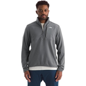 THE NORTH FACE Men’s TNF Performance Fleece 1/4 Zip Jacket | Lightweight Pullover With Secure Zip Chest Pocket(Smoked Pearl)