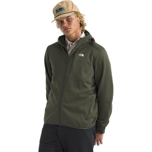 THE NORTH FACE Men’s TNF Performance Fleece Full Zip Hoodie | Lightweight Hooded Top, Elastic Binding & Zip Pockets(New Taupe Green)