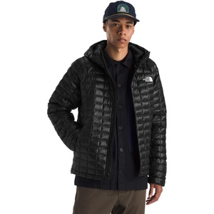 THE NORTH FACE Men’s Thermoball Hooded Jacket | Lightweight, Wind & Water Resistant Fabric, Synthetic Insulation(Tnf Black)