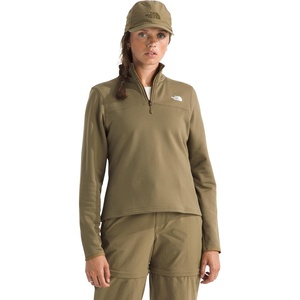 THE NORTH FACE Women’s Cedar Trail Grid Fleece Quarter Zip Jacket | Cold Weather Top With Durable, Reinforced Bindings(Cedar)