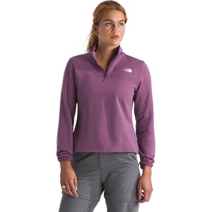 THE NORTH FACE Women’s Cedar Trail Grid Fleece Quarter Zip Jacket | Cold Weather Top With Durable, Reinforced Bindings(Chroma Purple)