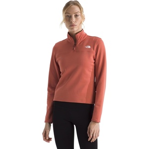 THE NORTH FACE Women’s Cedar Trail Grid Fleece Quarter Zip Jacket | Cold Weather Top With Durable, Reinforced Bindings(Mars Dust)