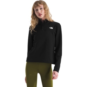 THE NORTH FACE Women’s Cedar Trail Grid Fleece Quarter Zip Jacket | Cold Weather Top With Durable, Reinforced Bindings(Tnf Black)