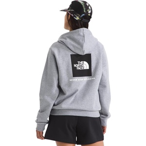 THE NORTH FACE Women’s Evolution Box NSE Hoodie | 2 Piece Hood With Drawcord, Kangaroo Hand Pocket(Tnf Pale Grey Heather)