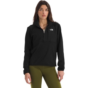 THE NORTH FACE Women’s TNF Performance Fleece 1/4 Zip Jacket | Lightweight Pullover With Secure Zip Chest Pocket(Tnf Black)