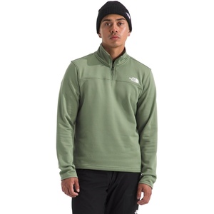 THE NORTH FACE mens Cedar Trail Grid Fleece Quarter Zip Jacket | Cold Weather Top With Durable, Reinforced Bindings(Bark Mist)