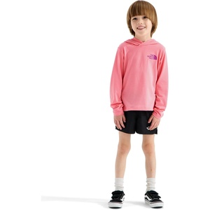 The North Face Kids’ Adventure Grow Your Soul Hoodie – Moisture Wicking Pullover, Lightweight & Stretchy(Coral Crush)