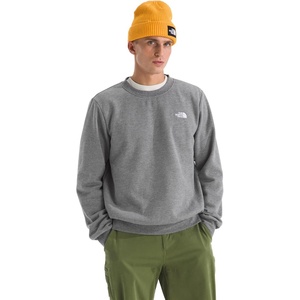 The North Face Men’s Evolution Simple Dome Crew | Ribbed Collar & Hem, Classic Logo(Tnf Mid Grey Heather)