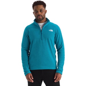 The North Face Men’s Textured Cap Rock Quarter Zip Pullover – 1/4 Zip Fleece Jacket with a Classic Fit & Embroidered Logo(Dusk Blue Heather)