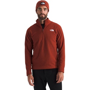 The North Face Men’s Textured Cap Rock Quarter Zip Pullover – 1/4 Zip Fleece Jacket with a Classic Fit & Embroidered Logo(Iron Clay Heather)