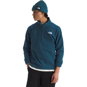 The North Face Men’s Textured Cap Rock Quarter Zip Pullover – 1/4 Zip Fleece Jacket with a Classic Fit & Embroidered Logo(Shady Blue Heather)
