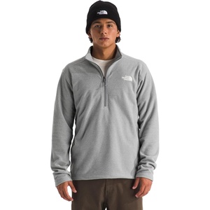 The North Face Men’s Textured Cap Rock Quarter Zip Pullover – 1/4 Zip Fleece Jacket with a Classic Fit & Embroidered Logo(Tnf Light Grey Heather)