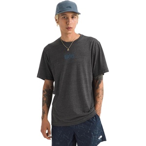 The North Face Men’s Tri-Blend Logo Play Short-Sleeve Tee – Casual Graphic T-Shirt, Regular Fit, Cotton/Polyester/Tencel(Tnf Black White Heather)