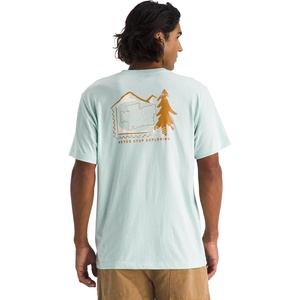 The North Face Mountain Stamps Regular Short Sleeve Tee(Opal Frost)