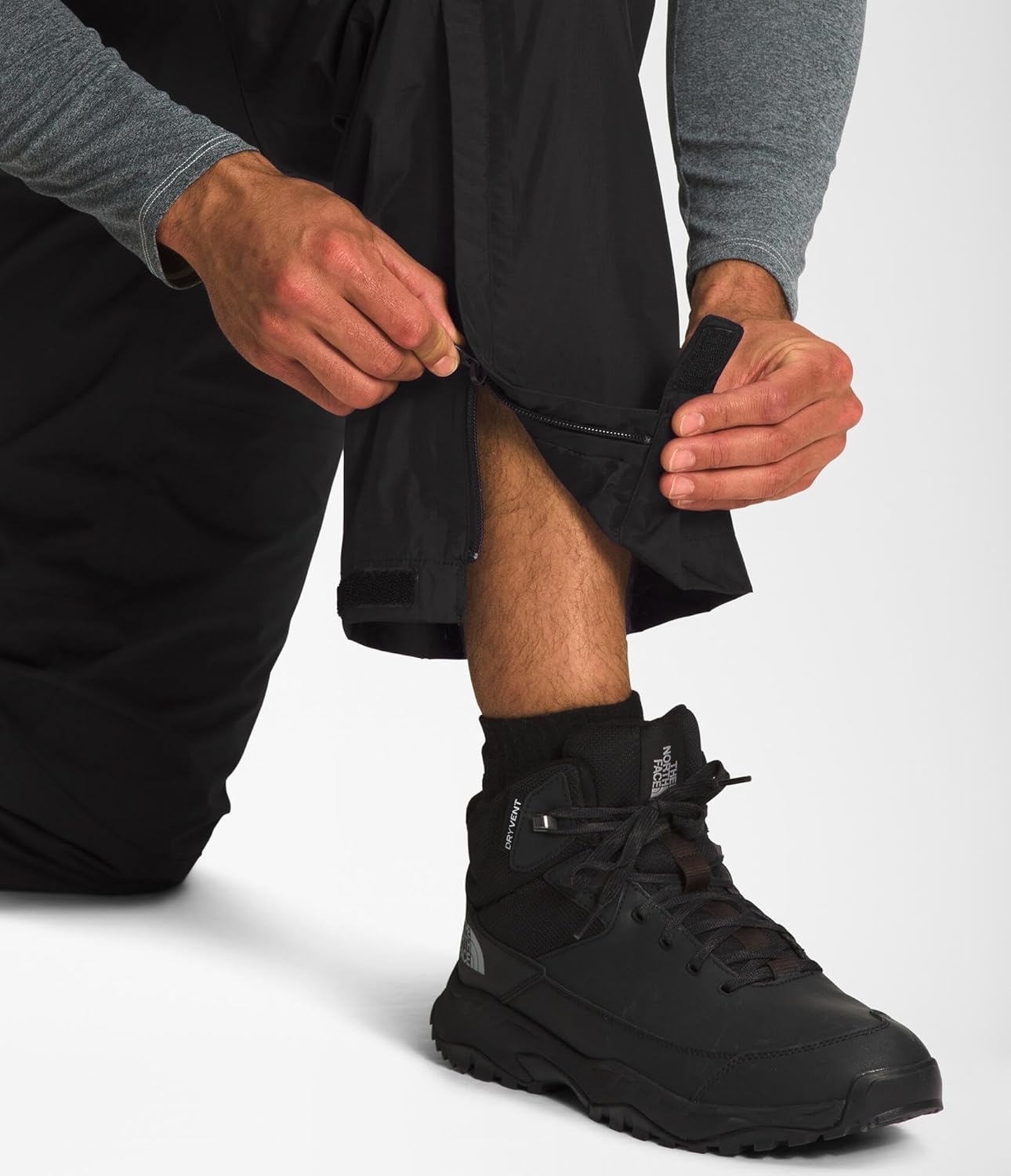 image:imageTHE NORTH FACE Mens Antora Rain Pant Waterproof Breathable Seamsealed Adjustable Internal DrawcordTnf Blacknpf
