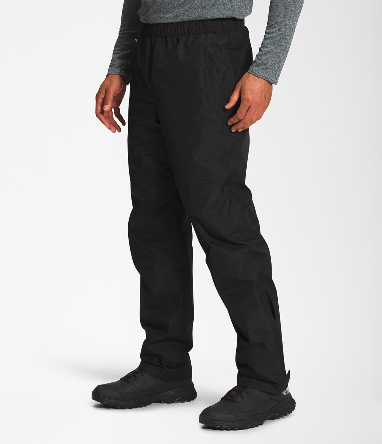 image:imageTHE NORTH FACE Mens Antora Rain Pant Waterproof Breathable Seamsealed Adjustable Internal DrawcordTnf Blacknpf
