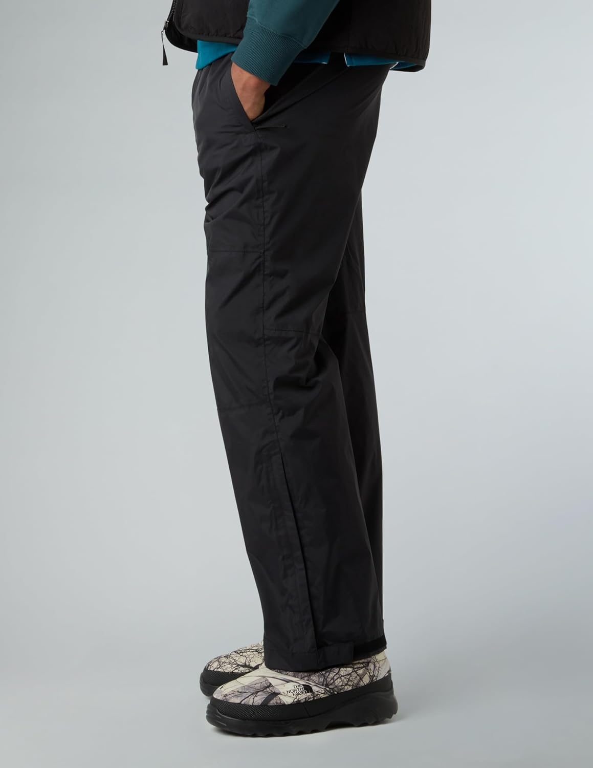 image:imageTHE NORTH FACE Mens Antora Rain Pant Waterproof Breathable Seamsealed Adjustable Internal DrawcordTnf Blacknpf